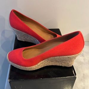 J. Crew Canvas Espadrille Wedges